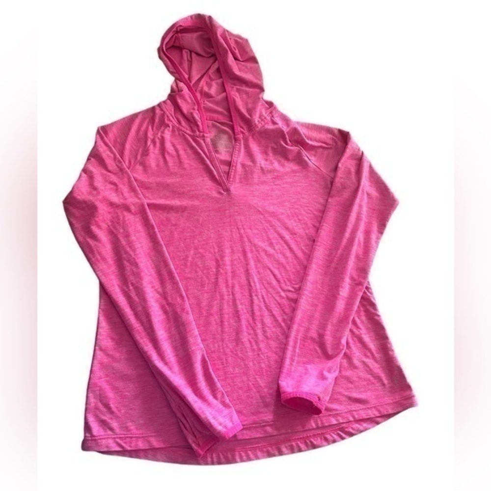 Danskin Now Long Sleeve Hooded Athletic Top - Womens Size Medium - 8/10 - Pink